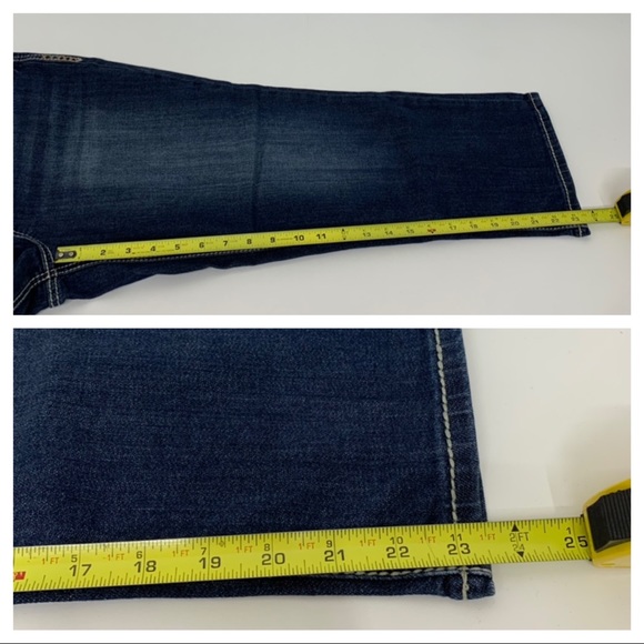 Maurices Contrast Stitch Embroidered Pocket Super Cropped Mid Rise Jeans 9/10 - Picture 13 of 13
